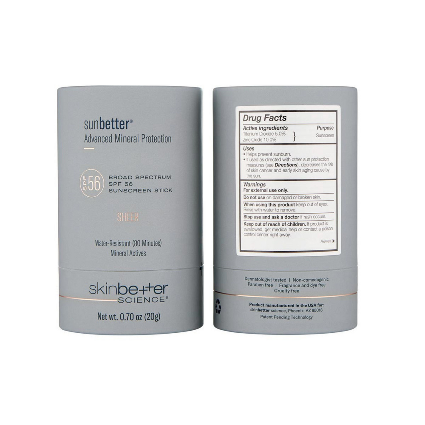 sunbetter SHEER SPF 56 Sunscreen Stick | skinbetter science®